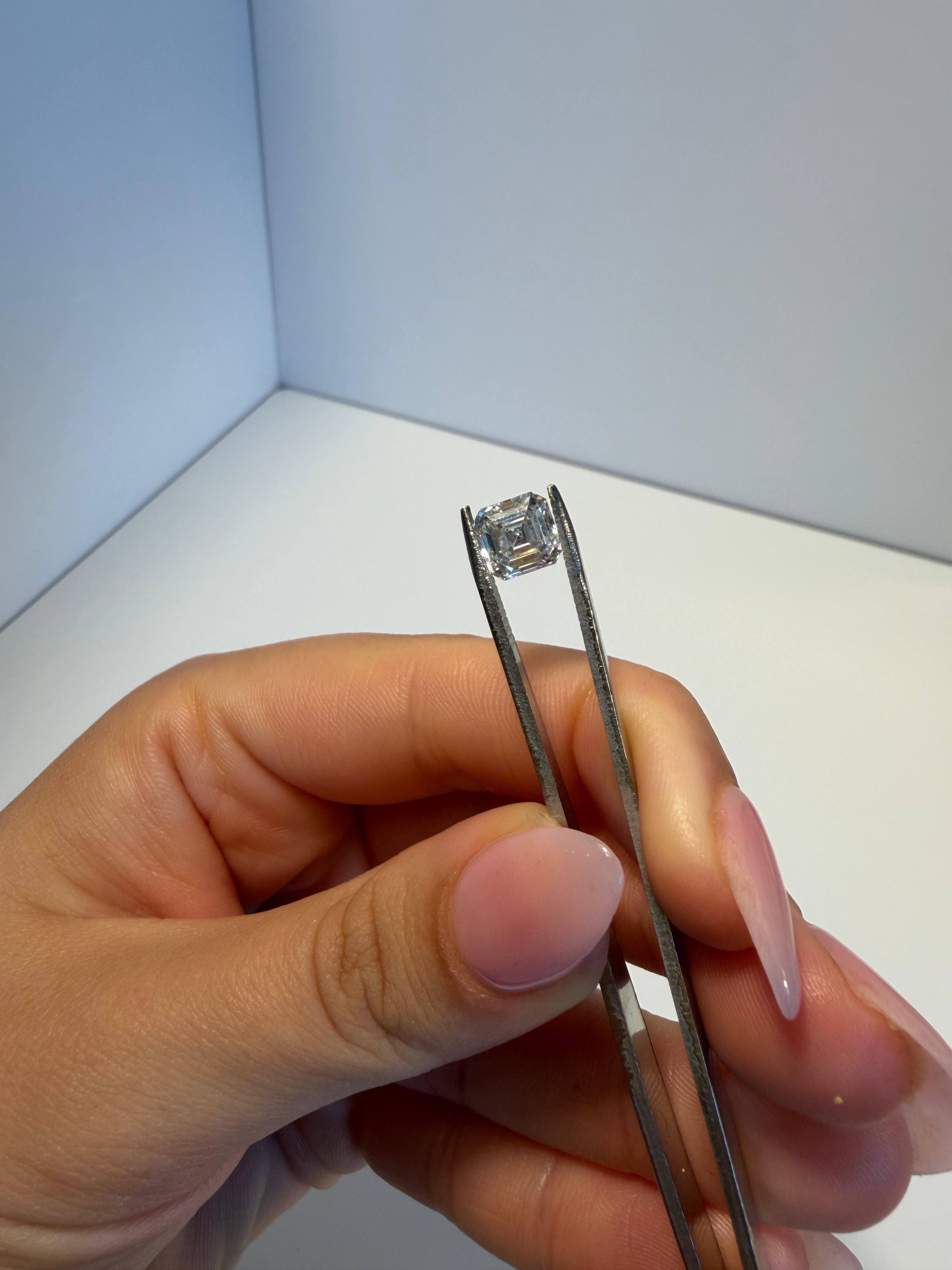 Loose 2.08 ct Asscher Lab Grown Diamond
